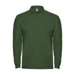 Polo floqué pour homme 100% coton en tricot piqué 220 g/m² Roly couleur vert bouteille