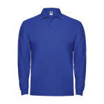 Polo floqué pour homme 100% coton en tricot piqué 220 g/m² Roly couleur bleu roi