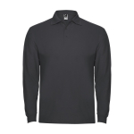Polo floqué pour homme 100% coton en tricot piqué 220 g/m² Roly couleur gris graphite