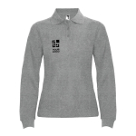 Polo avec logo en tricot piqué 100% coton pour femme 220 g/m² Roly avec zone d'impression