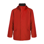 Veste publicitaire imperméable unisexe en 100% polyester 400 g/m² Roly couleur rouge