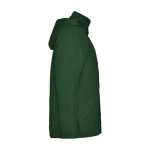 Veste publicitaire imperméable unisexe en 100% polyester 400 g/m² Roly couleur vert bouteille deuxième vue latérale
