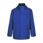 Veste publicitaire imperméable unisexe en 100% polyester 400 g/m² Roly couleur bleu roi