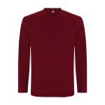 T-shirt floqué 100% coton en tricot pour homme 160 g/m² Roly couleur bordeaux