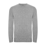 T-shirt floqué 100% coton en tricot pour homme 160 g/m² Roly couleur gris clair chiné