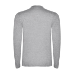 T-shirt floqué 100% coton en tricot pour homme 160 g/m² Roly couleur gris clair chiné deuxième vue arrière