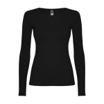 T-shirt floqué pour femme en 100% coton en tricot 160 g/m² Roly couleur noir