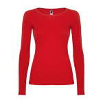 T-shirt floqué pour femme en 100% coton en tricot 160 g/m² Roly couleur rouge