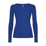 T-shirt floqué pour femme en 100% coton en tricot 160 g/m² Roly couleur bleu roi