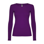 T-shirt floqué pour femme en 100% coton en tricot 160 g/m² Roly couleur mauve