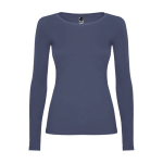 T-shirt floqué pour femme en 100% coton en tricot 160 g/m² Roly couleur bleu jean