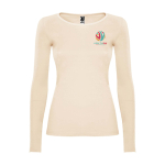 T-shirt floqué pour femme en 100% coton en tricot 160 g/m² Roly vue impression sérigraphique