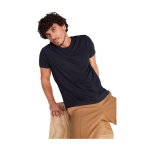 T-shirt pour entreprise 100% coton biologique pour homme 160 g/m² Roly couleur bleu marine