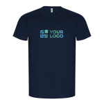 T-shirt pour entreprise 100% coton biologique pour homme 160 g/m² Roly avec zone d'impression