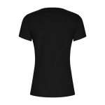 T-shirt personnalisable 100% coton biologique pour femme 160 g/m² Roly couleur noir deuxième vue arrière
