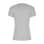 T-shirt personnalisable 100% coton biologique pour femme 160 g/m² Roly couleur gris clair chiné deuxième vue arrière