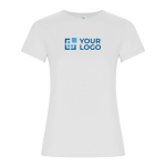 T-shirt personnalisable 100% coton biologique pour femme 160 g/m² Roly avec zone d'impression