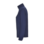 Pull avec logo micropolaire 100% polyester pour femme 155 g/m² Roly couleur bleu marine vue latérale