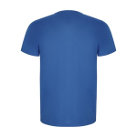 T-shirt technique en 50% polyester recyclé pour enfants 135 g/m² Roly couleur bleu roi deuxième vue arrière