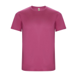 T-shirt technique en 50% polyester recyclé pour enfants 135 g/m² Roly couleur fuchsia