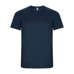 T-shirt technique en 50% polyester recyclé pour enfants 135 g/m² Roly couleur bleu marine