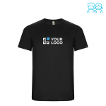 T-shirt technique en 50% polyester recyclé pour enfants 135 g/m² Roly avec zone d'impression