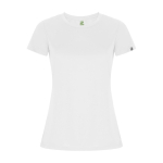 T-shirt technique en 50% polyester recyclé pour femme 135 g/m² Roly couleur blanc