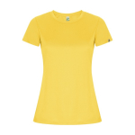 T-shirt technique en 50% polyester recyclé pour femme 135 g/m² Roly couleur jaune