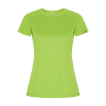 T-shirt technique en 50% polyester recyclé pour femme 135 g/m² Roly couleur vert lime