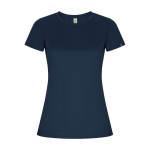 T-shirt technique en 50% polyester recyclé pour femme 135 g/m² Roly couleur bleu marine
