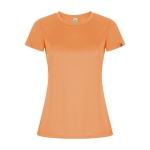 T-shirt technique en 50% polyester recyclé pour femme 135 g/m² Roly couleur orange fluorescent