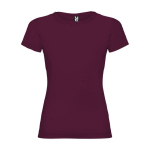 T-shirt avec logo 100% coton en tricot pour femme 155 g/m² Roly couleur bordeaux