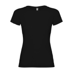 T-shirt avec logo 100% coton en tricot pour femme 155 g/m² Roly couleur noir