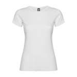 T-shirt avec logo 100% coton en tricot pour femme 155 g/m² Roly couleur blanc