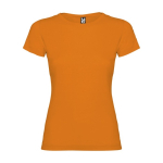 T-shirt avec logo 100% coton en tricot pour femme 155 g/m² Roly couleur orange