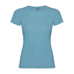 T-shirt avec logo 100% coton en tricot pour femme 155 g/m² Roly couleur turquoise
