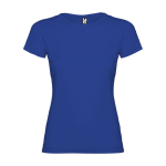 T-shirt avec logo 100% coton en tricot pour femme 155 g/m² Roly couleur bleu roi
