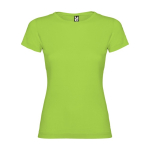 T-shirt avec logo 100% coton en tricot pour femme 155 g/m² Roly couleur vert lime