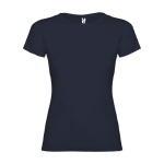 T-shirt avec logo 100% coton en tricot pour femme 155 g/m² Roly couleur bleu marine