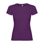 T-shirt avec logo 100% coton en tricot pour femme 155 g/m² Roly couleur mauve