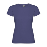T-shirt avec logo 100% coton en tricot pour femme 155 g/m² Roly couleur bleu jean