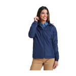 Veste floquée imperméable légère unisexe en polyester 85 g/m² Roly couleur bleu marine image nature morte