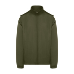 Veste floquée imperméable légère unisexe en polyester 85 g/m² Roly couleur vert militaire