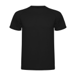 T-shirt technique en tricot piqué polyester pour homme 150 g/m² Roly couleur noir