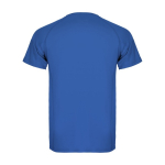 T-shirt technique en tricot piqué polyester pour homme 150 g/m² Roly couleur bleu roi deuxième vue arrière