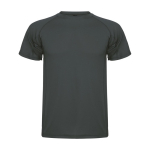 T-shirt technique en tricot piqué polyester pour homme 150 g/m² Roly couleur gris graphite