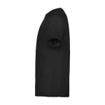 T-shirt technique pour enfant en tricot piqué polyester 150 g/m² Roly couleur noir vue latérale