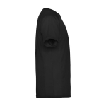 T-shirt technique pour enfant en tricot piqué polyester 150 g/m² Roly couleur noir deuxième vue latérale