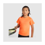 T-shirt technique pour enfant en tricot piqué polyester 150 g/m² Roly couleur jaune image nature morte