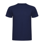 T-shirt technique pour enfant en tricot piqué polyester 150 g/m² Roly couleur bleu marine